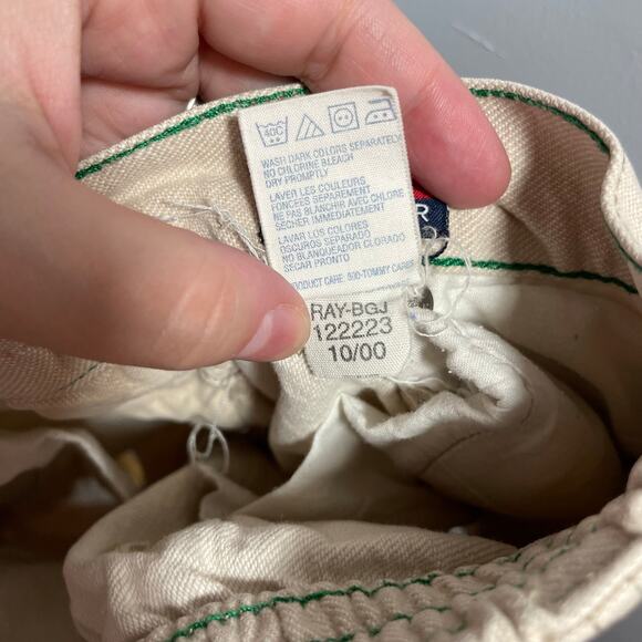 Vintage Y2K Khaki Tommy Hilfiger Tommy Jeans Boy's Carpenter Shorts 4 - Picture 6 of 6